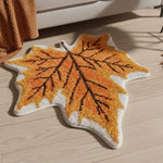 Coverfect Fall Maple Leaf Mat – Soft Plush Seasonal Accent