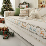 Coverfect Winter Elegance Chenille Sofa Cover | Cozy Non-Slip Home Decor
