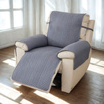 Coverfect Quilted Chevron Anti-Slip Recliner Sofa Cover