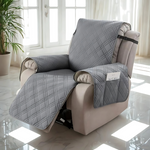 Coverfect Waterproof Diamond Quilted Recliner Cover