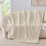 Coverfect Ultra Soft Faux Rabbit Fur Sofa Blanket