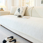 Coverfect All-Season Quilted Chenille Sofa Cover | Non-Slip & Anti-Scratch Couch Protector