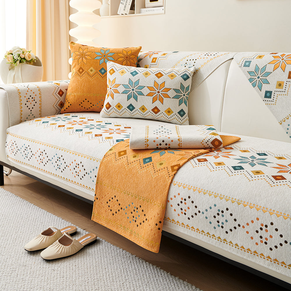 Coverfect All-Season Boho Blossom Sofa Cover