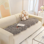 Coverfect RoseBloom Quilted Plush Artistic Sofa Cover