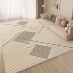 Coverfect Modern Geometric Spillproof Pet-Freindly Area Rug