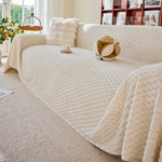 Coverfect Premium Cozy Fleece Sofa Cover | Warm All-Season Comfort