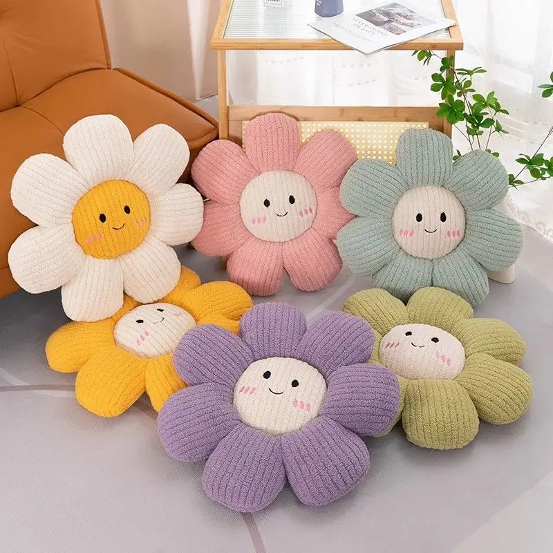 Coverfect Smiley Flower Sofa Pillow