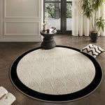 Coverfect Artisan Blossom Spillproof Pet-Friendly Round Rug