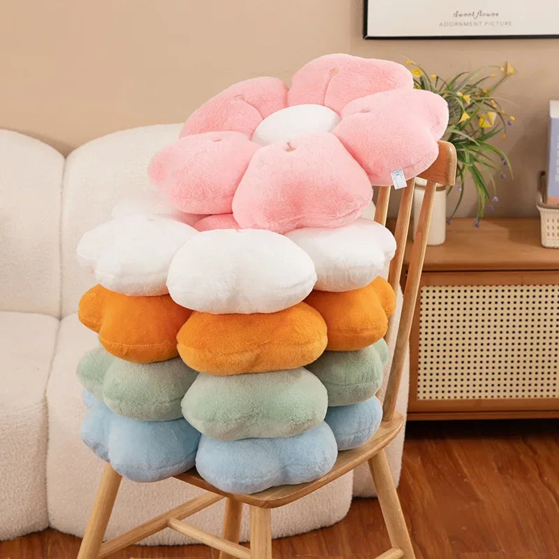 Coverfect Fluffy Flower Sofa Pillow