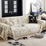 Coverfect Botanical Chenille Vintage Throw Sofa Cover