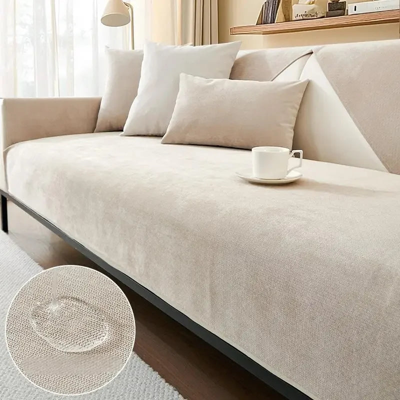 Coverfect Chenille Waterproof Elegant Minimalist Sofa Cover