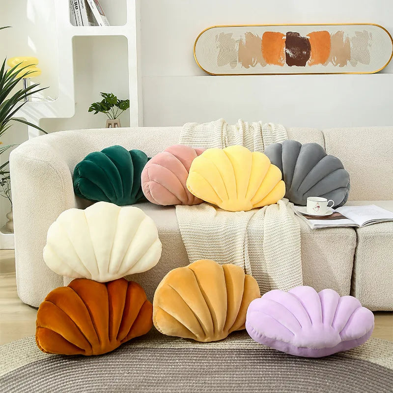 Coverfect Shell Clam Plush Sofa Pillow