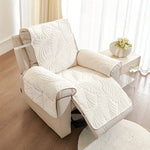 Coverfect Plush Thickened Leaf Recliner Cover