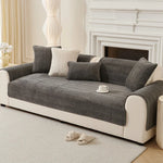 Coverfect Soft Plush Anti-Slip Herringbone Sofa Cover