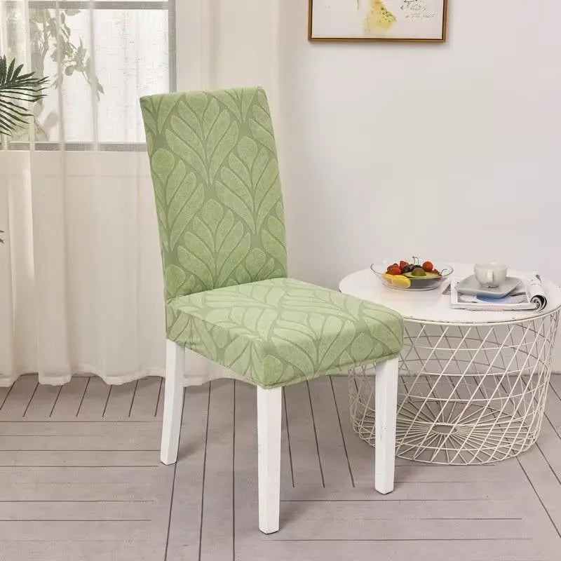 Coverfect Spring Leaf Jacquard Chair Cover