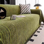 Coverfect Jacquard Tassel Chenille Sofa Cover