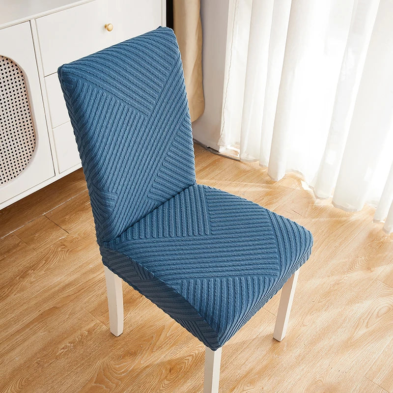 Coverfect Geometric Jacquard Chair Cover