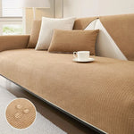 Coverfect Polar Fleece Anti-Slip Minimal Stripe Sofa Cover