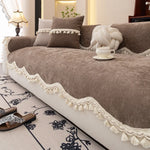 Coverfect All-Season Straight Row Chenille Sofa Cover