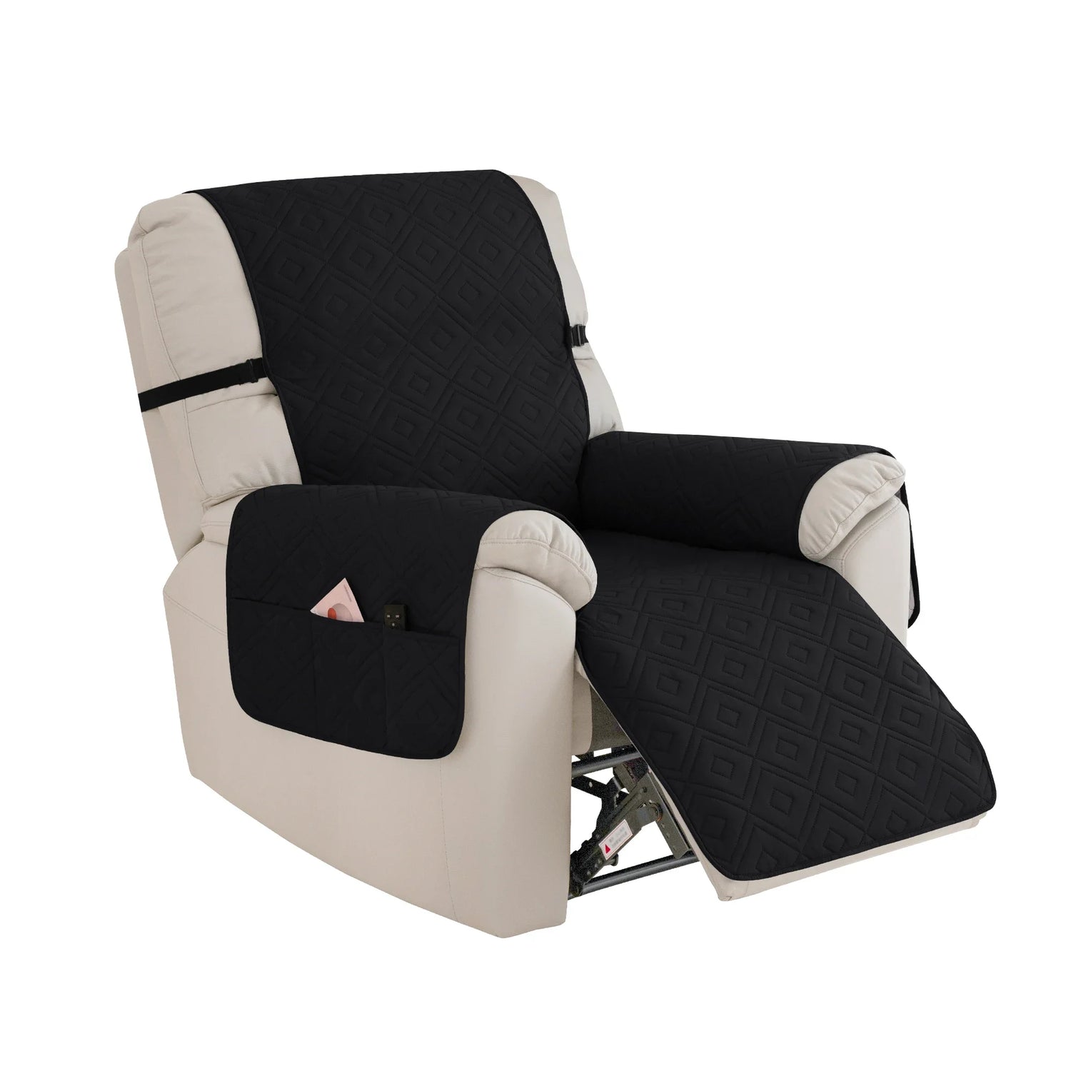 Coverfect Quilted Square Recliner Cover