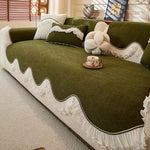 Coverfect Elegant Teddy Chenille Sofa Cover