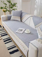 Coverfect Luxurious Embroidery Quilted Sofa Cover