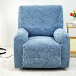 Coverfect Geometric Jacquard Stretch Recliner Cover