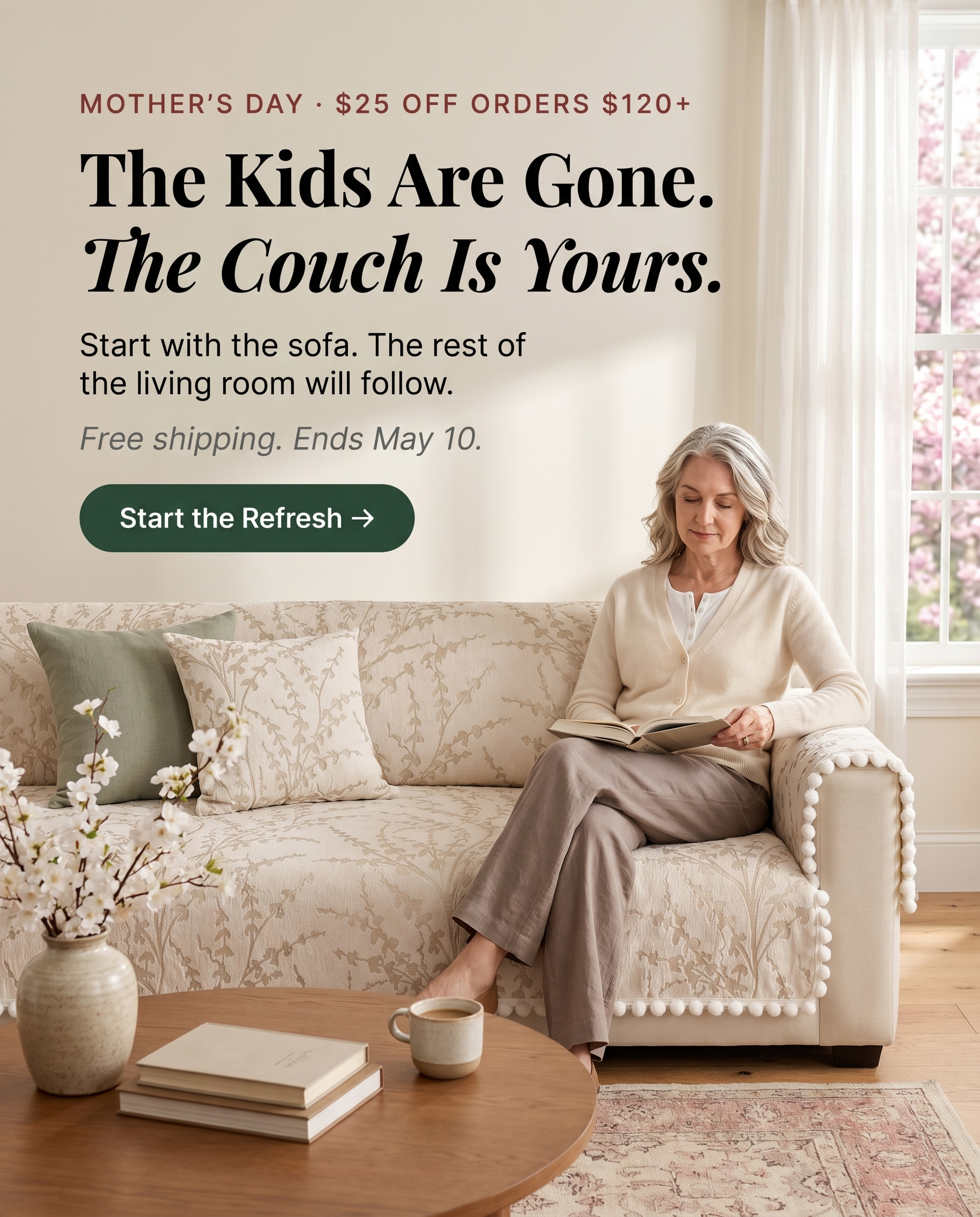 Mother's Day Sofa Refresh