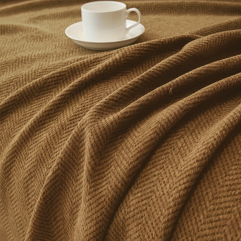 Coverfect Premium Herringbone Chenille Throw Blanket Limited Edition