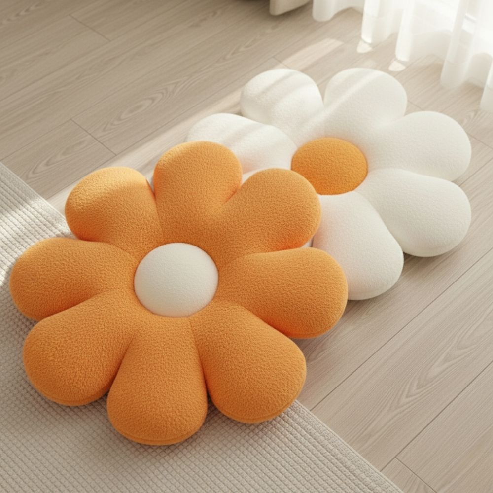 Coverfect Plush Daisy Sofa Pillow – Comfort & Cozy Home Decor