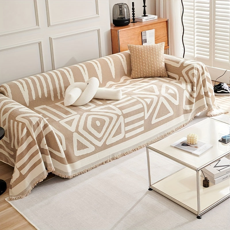 Coverfect-Geometric-Boho-Style-Anti-Pet-Scratch-Sofa-Cover-11