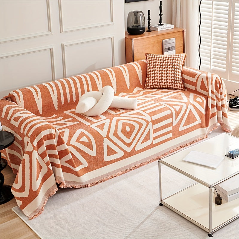 Coverfect-Geometric-Boho-Style-Anti-Pet-Scratch-Sofa-Cover-4