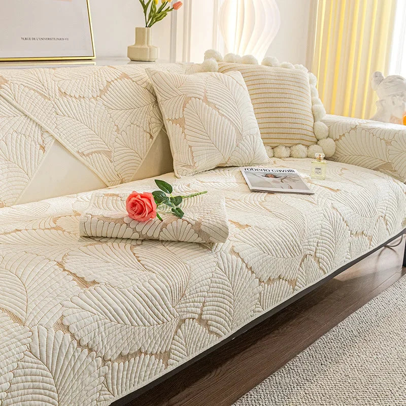 Coverfect Harmony Leaf Sofa Cover