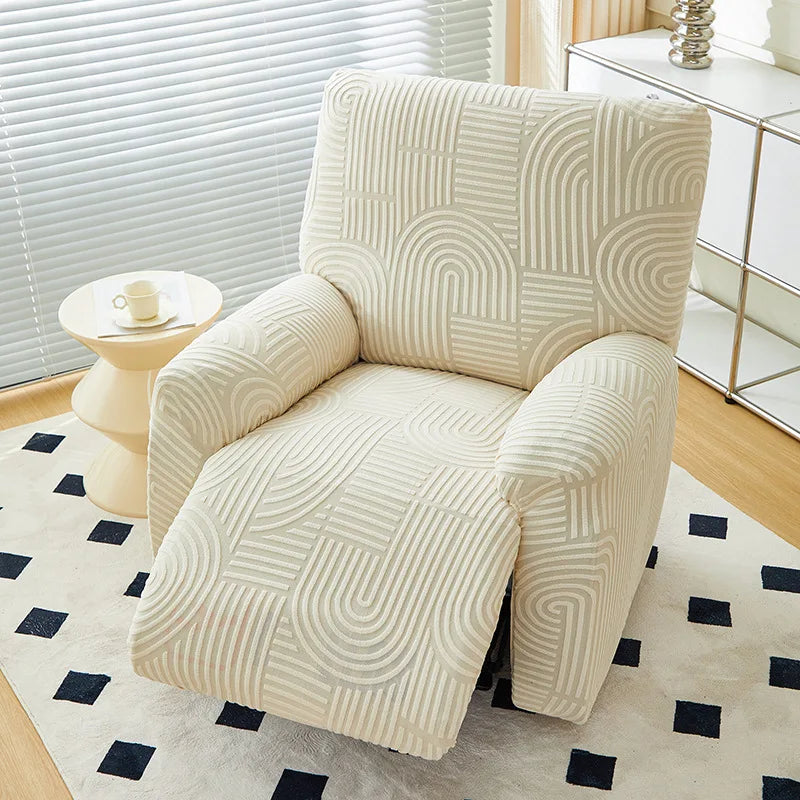 Coverfect Geometric Arch Stretch Recliner Cover
