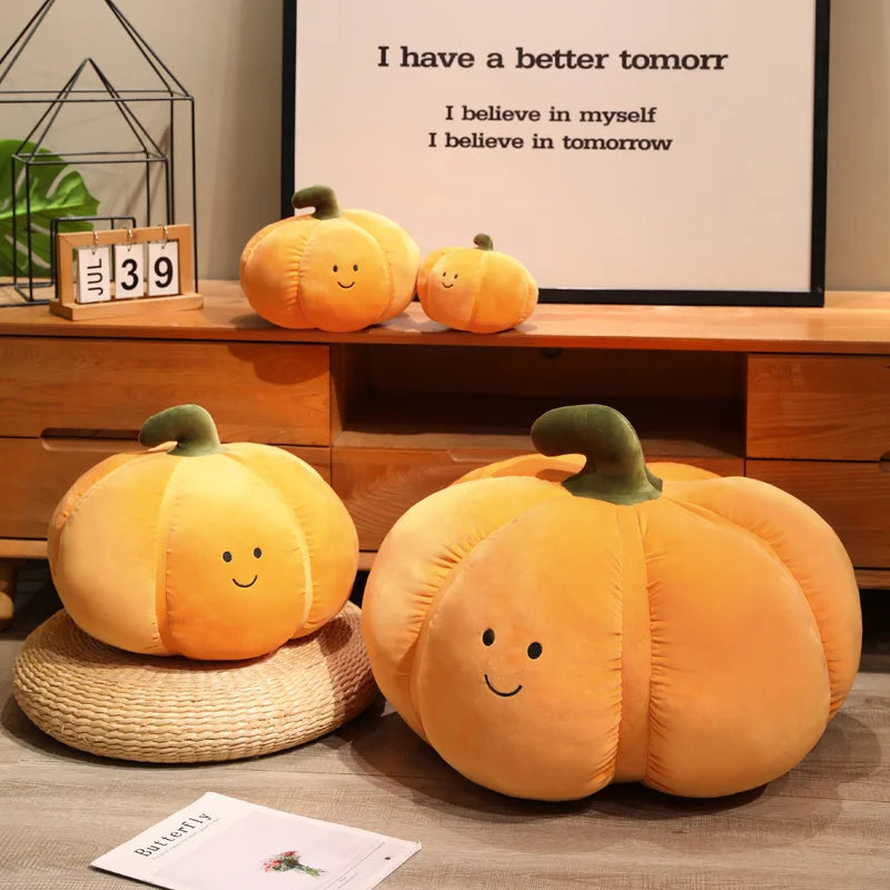 Coverfect Soft Halloween Smile Pumpkin Plush Doll Pillow