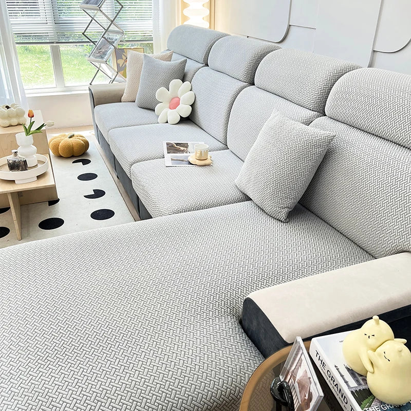 Coverfect Classic Elasticity Water Resistant Fabric Sofa Cover