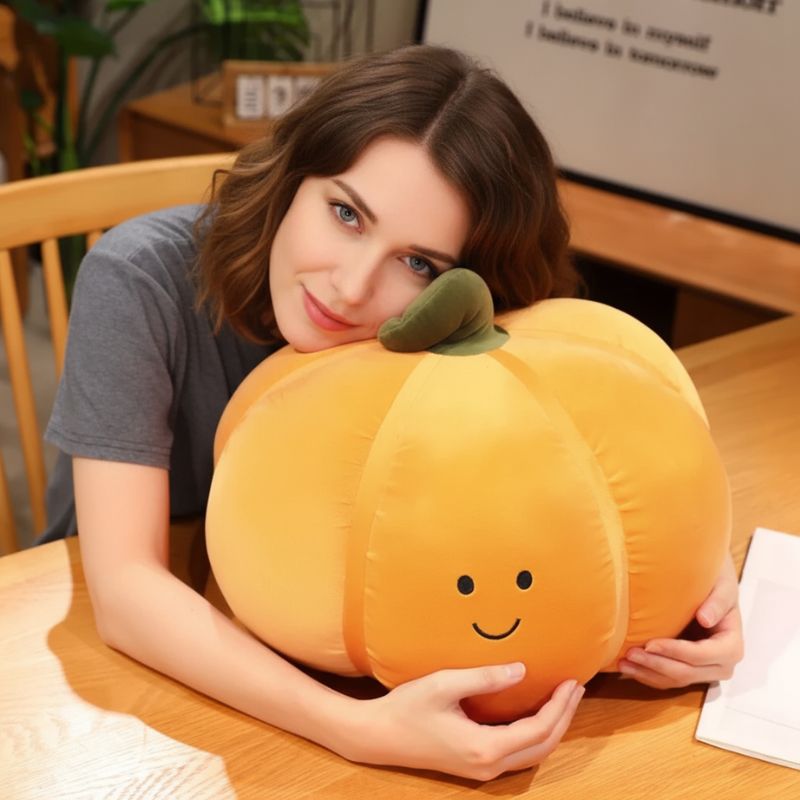 Coverfect Soft Halloween Smile Pumpkin Plush Doll Pillow