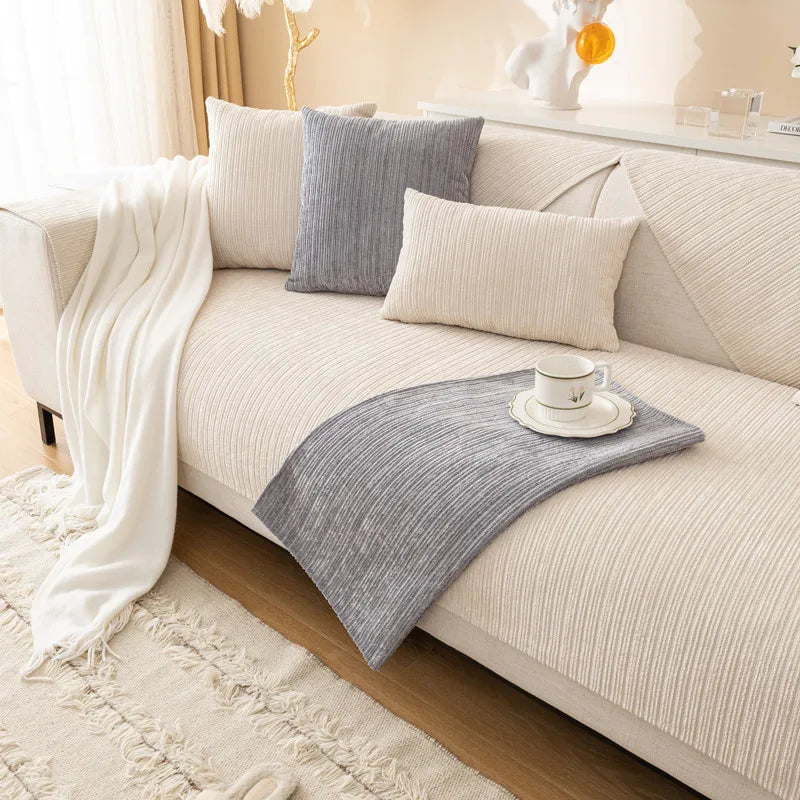 Coverfect Sofa Mat - Cord Chenille