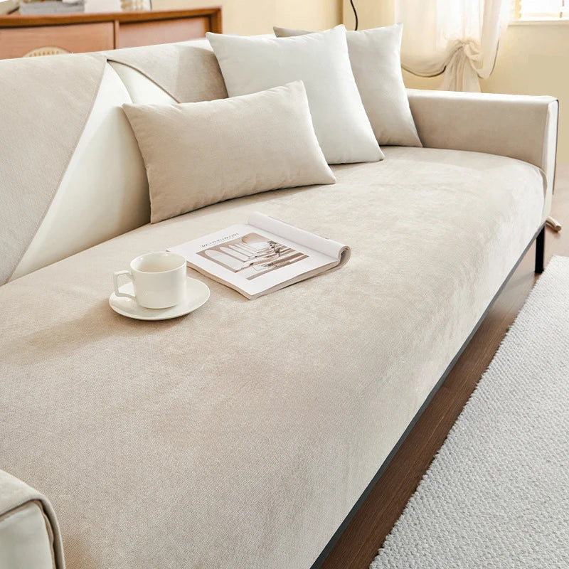 Coverfect Chenille Waterproof Elegant Minimalist Sofa Cover