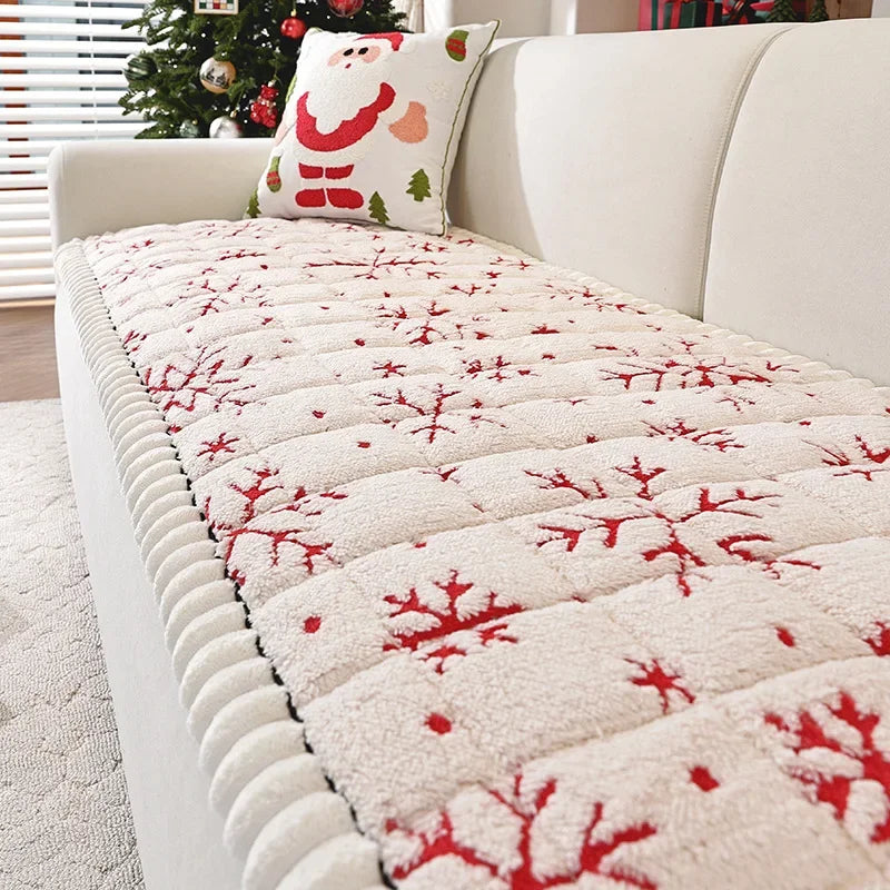 Coverfect Sofa Mat - Christmas Plush
