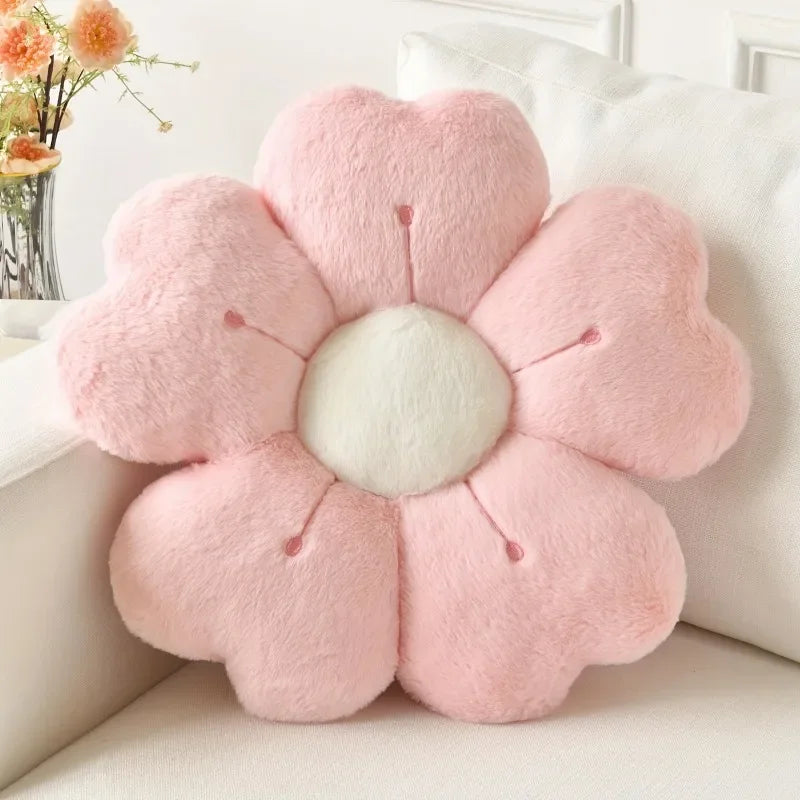 Coverfect Fluffy Flower Sofa Pillow