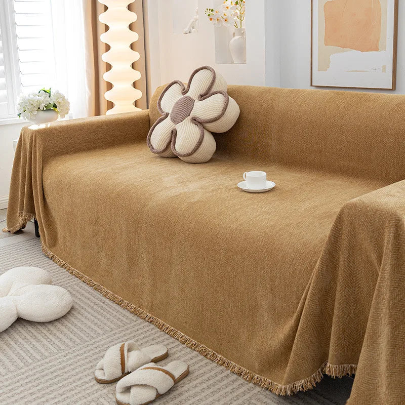 Coverfect Premium Herringbone Chenille Throw Blanket Limited Edition
